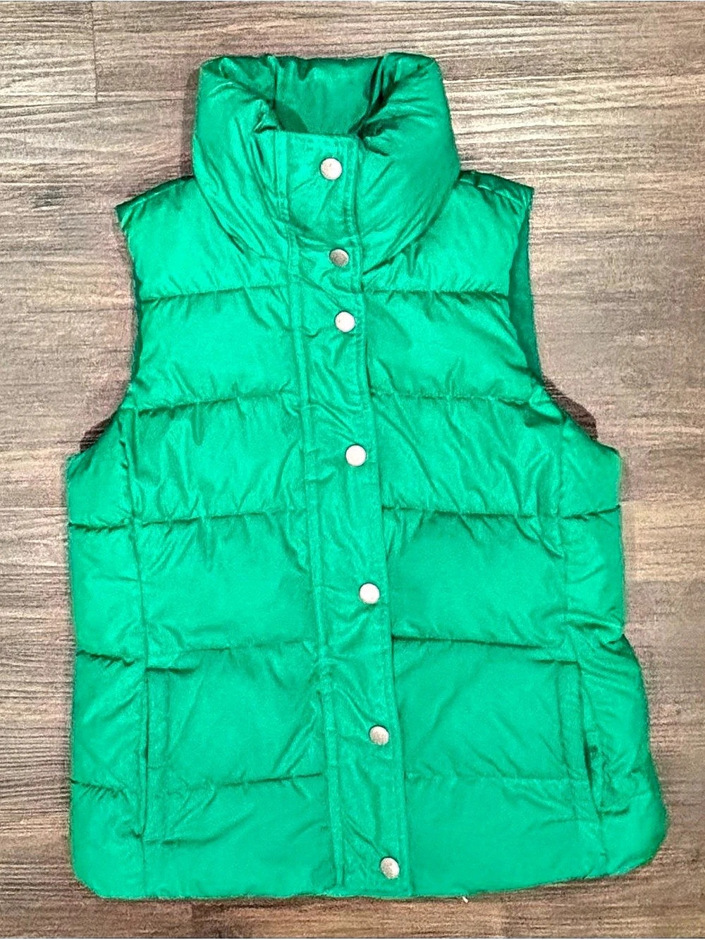 Vintage Y2K Old Navy Quilted Puffer Vest in Green Size Medium Great Condition